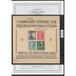 SBZ  1945 Mi.-Nr.:  Block 2 t **  geprüft  Attest