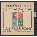SBZ  1945 Mi.-Nr.:  Block 2 t **  geprüft  Attest