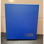 Lindner Ringbinder+Kasette (3 Ringe)+ 60 Folien 1 mal gebraucht Leer blau