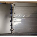 Lindner Ringbinder+Kasette (3 Ringe)+ 60 Folien 1 mal gebraucht Leer blau