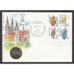 DDR 1985  Numisbrief 5 Mark DDR, 275 Jahre Meißener Porzellan