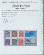 Laibach, Mi.-Nr. 21-28 ** geprüft  Befund