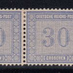DR 1872, Mich.-Nr.: 13 *   waagerechtes paar