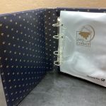 Deutsche Post  Pro Collect  Ringbinder  4 Ringe leer   blau