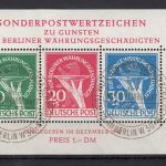 Berlin 1949, Mich.-Nr.:Block 1 II gest LUXUS+gummi geprüft Plattenfehler ERSTTAG