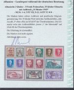 Albanien, Mi.-Nr. 1-14 **  geprüft  Attest