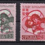 Serbien 1941, Mi.-Nr. 54-57  IV **
