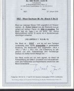 SBZ  1945 Mi.-Nr.:  Block 5 X b  gestempelt geprüft  Attest lesen