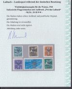 Laibach, Mi.-Nr. 33-38 ** geprüft  Attest