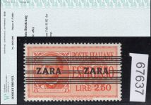 Zara, Mi.-Nr. 38 Type III ** geprüft  Attest  (+300%)