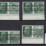 Zara, Mi.-Nr. 35 I-IV ** geprüft  Befund   Type I  + Plattenfehler