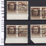 Zara, Mi.-Nr. 36 I-IV ** geprüft  Befund   Type I  + Plattenfehler