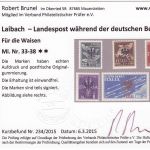 Laibach, Mi.-Nr. 33-38 ** geprüft  Befund