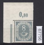 Bund 1951, Mich.-Nr.: 127 ** Eckrand   geprüft  lesen
