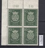 Bund 1950, Mich.-Nr.: 121 ** Eckrand 4er  lesen  mangel