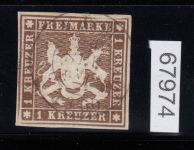 AD Württemberg 1859, Mich.-Nr.: 11 a  gestempelt  geprüft