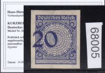 DR 1923, Mich.-Nr.: 341 U *    geprüft  Befund