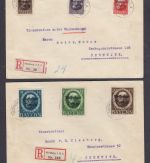 AD Bayern 1919, Mich.-Nr.: 128-33 A II gestempelt brief