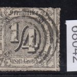 AD Thurn und Taxis 1865, Mich.-Nr.: 35 gestempelt geprüft  Befund lesen