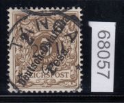 Kolonien Dt. Ostafrika 1896, Mich.-Nr.: 6 d gestempelt  geprüft