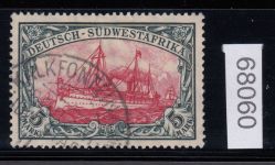 Kolonien Dt. Südwestafrika 1906, Mich.-Nr.: 32 gestempelt  geprüft