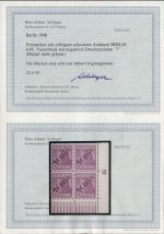 Berlin 1948, Mich.-Nr.:  2 ** DZ 7 Eckrand  4er.-Block  Druckerzeichen