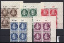 Berlin 1951, Mich.-Nr.: 75-79 ** Eckrand  4er-Block