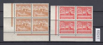 Berlin 1953, Mich.-Nr.: 112+13 ** Eckrand 4er.-Block  geprüft  Attest  lesen