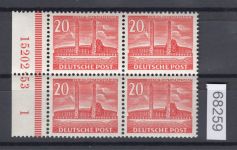 Berlin 1953, Mich.-Nr.: 113 ** senkr.-paar  mit HAN