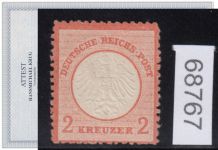 DR 1872, Mich.-Nr.:  8 * geprüft  Attest