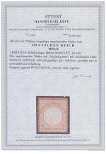 DR 1872, Mich.-Nr.:  8 * geprüft  Attest