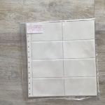 SAFE  Einsteckblatt für Klemmkarten  5 Stück  weiß 8 Taschen gebraucht
