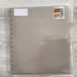 SAFE   Einsteckblätter für Postkarten  5 Stück  beige 4 Taschen gebraucht