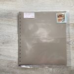 SAFE   Einsteckblätter ( 759) für Postkarten  5 Stück  beige 4 Taschen gebraucht