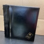 Deutsche Post  10er Bogenalbum für Briefe Ringbinder+Hüllen 4 Ringe leer schwarz