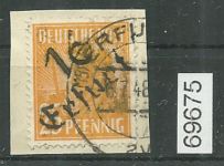 Bezirk 16 nr. 030k Erfurt 3 ʘ 25 Pf. geprüft BPP