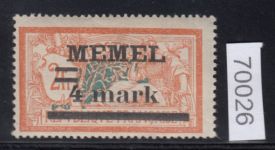 Memel 1920 Mi. Nr. 31 Plf Ia *