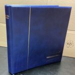 KABE Ringbinder Aufschrift  Telefonkarten   wattiert leer blau gebraucht