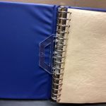 KABE Ringbinder Aufschrift  Telefonkarten   wattiert leer blau gebraucht