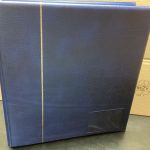 KABE Ringbinder Aufschrift  Telefonkarten   wattiert leer blau gebraucht