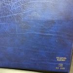 KABE Ringbinder Aufschrift  Telefonkarten   wattiert leer blau gebraucht