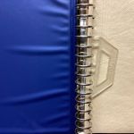 KABE Ringbinder Aufschrift  Telefonkarten   wattiert leer blau gebraucht