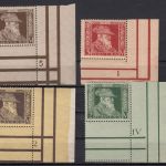 AD Bayern 1911, Mich.-Nr.: 86-88+91 ** Type II  Plattennummer