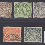AD Bayern Dienst 1916, Mich.-Nr.: D 16-23 w (16-17+21-23)  gest.  Komplett  geprüft