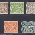 AD Bayern Dienst 1916, Mich.-Nr.: D 16-23 meist w (16-17+21-23)    geprüft