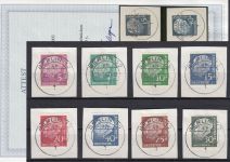 Bund 1954, Mich.-Nr.:  179-260 y gestempelt  Berlin LUXUS geprüft  Attest