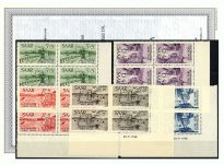 Saarland 1948 Mi. Nr. 255-59 Br **   (Druckdatum)