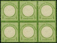 DR 1872, Mich.-Nr.: 17  **  6er.-Block