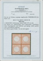 DR 1872, Mich.-Nr.:  3 *  4er.-Block geprüft  Attest
