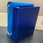 LINDNER Ringbinder( 3 Ringe ) für UNIPLATE   Blätter gebraucht Leer blau
